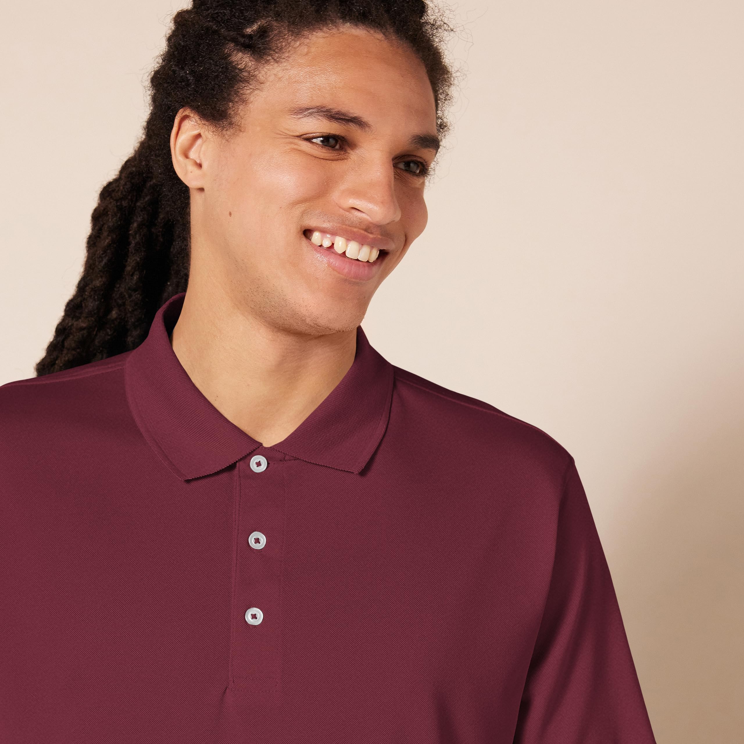 Amazon Essentials Men's Szybkoschnąca koszulka polo do golfa regular fit