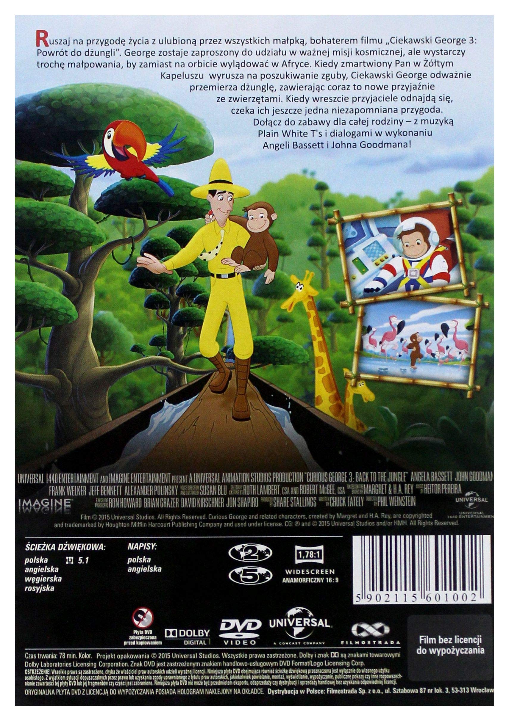Curious George 3 : Back to the Jungle [DVD] (IMPORT) (Nessuna versione italiana)