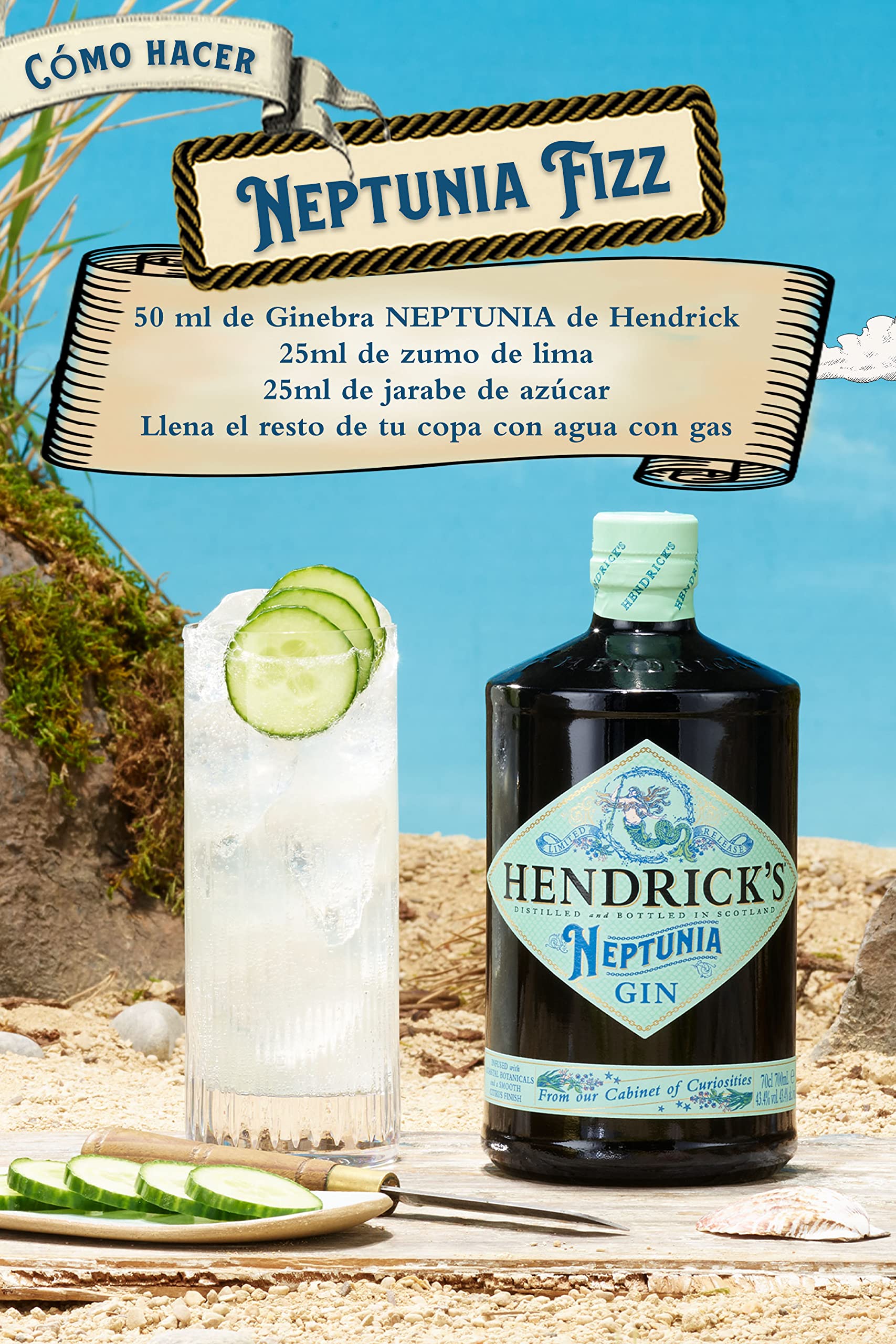 Hendricks Neptunia Gin, edición limitada, 70cl