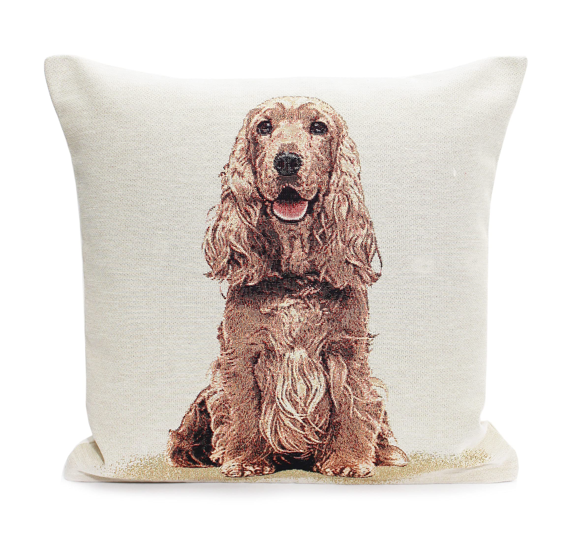 Peggy Wilkins Multicoloured Chester The Cocker Spaniel Dog Tapestry Cushion