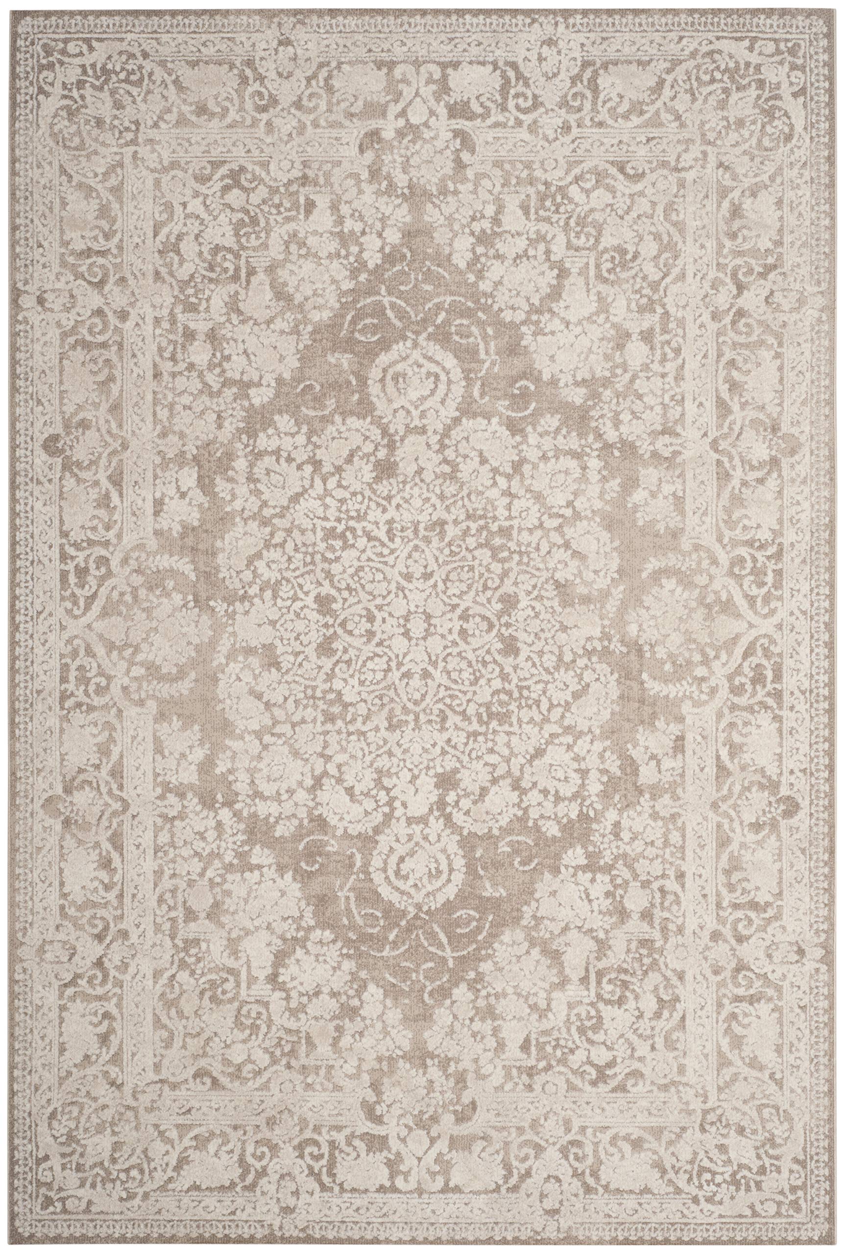 SAFAVIEH Teppich Reflection – 80x180 Cm, Kurzflor, Creme/Elfenbein