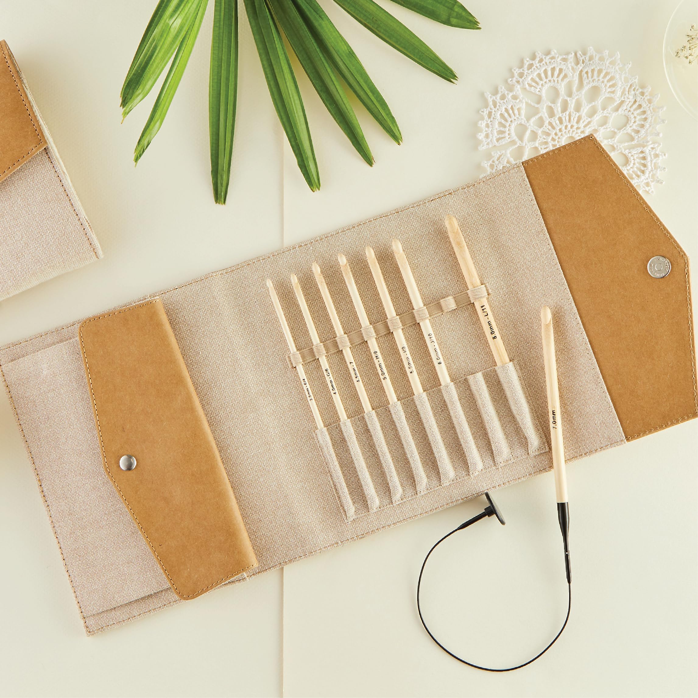 Zest szydełek tunezyjskich Knitter’s Pride Bamboo Luxe – 8 rozmiarów