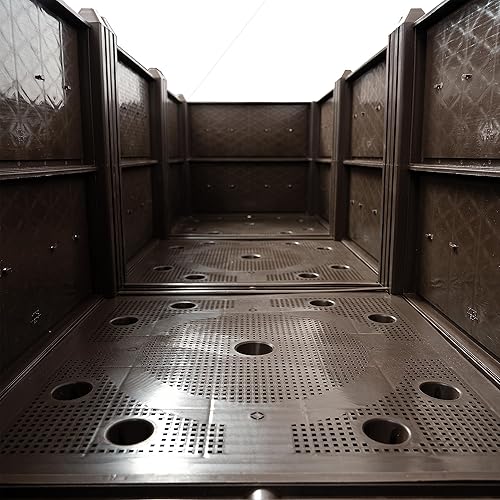 Miniatura 7 de Jardineras elevadas para plantas al aire libre, jardineras de plástico, cajas de jardín elevadas, macetas de jardín, patio, balcón, terraza para