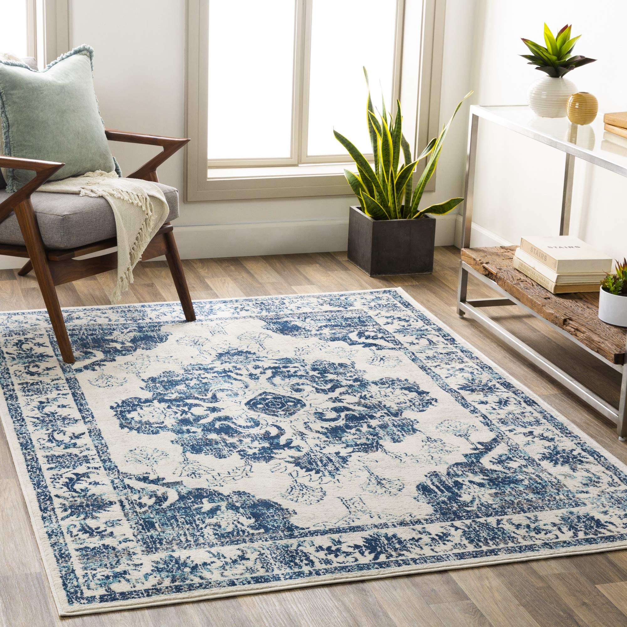 Artistic WeaversDelney Vintage Medallion Area Rug,7'10" x 10',Blue