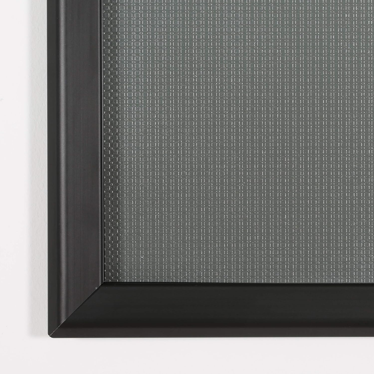 M&T Displays Snap Poster Frame Black 1.25" Aluminum Profile Front Loading Wall Mounting Photo Picture Document Certificate Sign Holder Mitered Corner Anti Glare Cover (Black, 24x36 in)