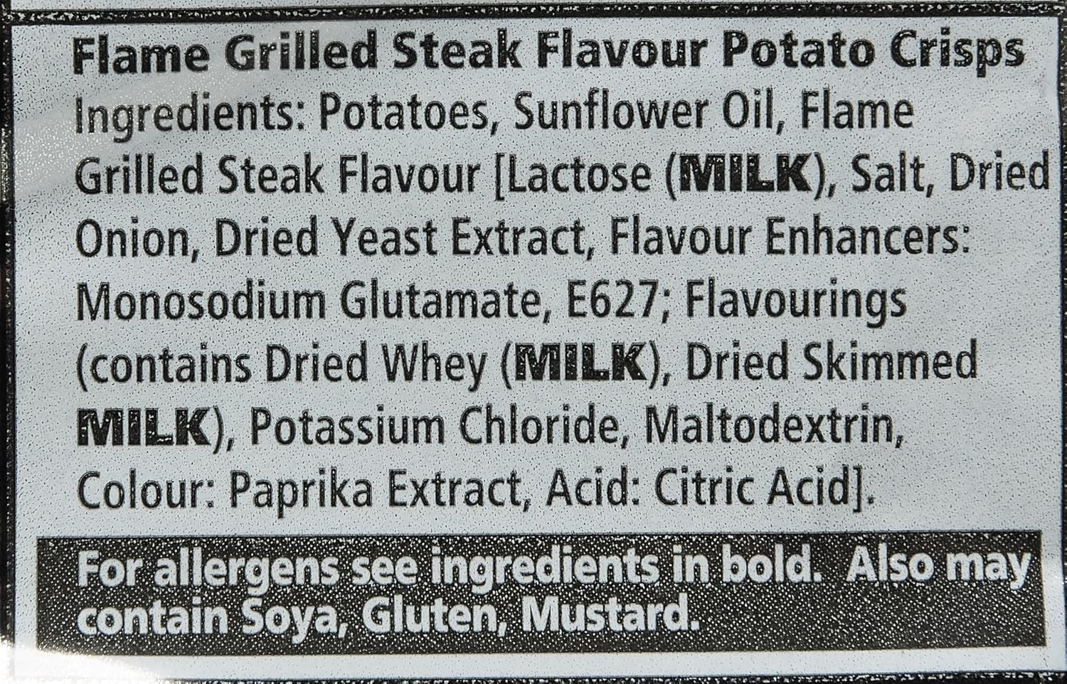 McCoys Ridge Cut Flame Grilled Steak Crisps, 47.5 g