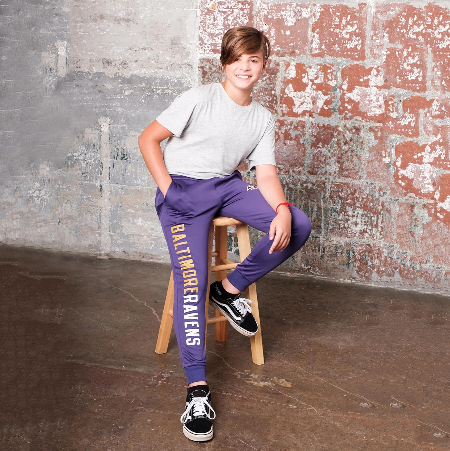 Ultra Game Boys NFL Official High Performance Moisture Wicking Fleece Jogger Sweatpants - Image 3