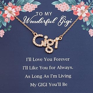 Gigi Necklace Grandma Gift Gigi Mother’s Day Gift Grandma Necklace Birthday Gift for Grandma New Grandma Gift