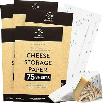 Formaticum 75-Pack Zero Cheese Storage Paper, 9 x 13 Inches