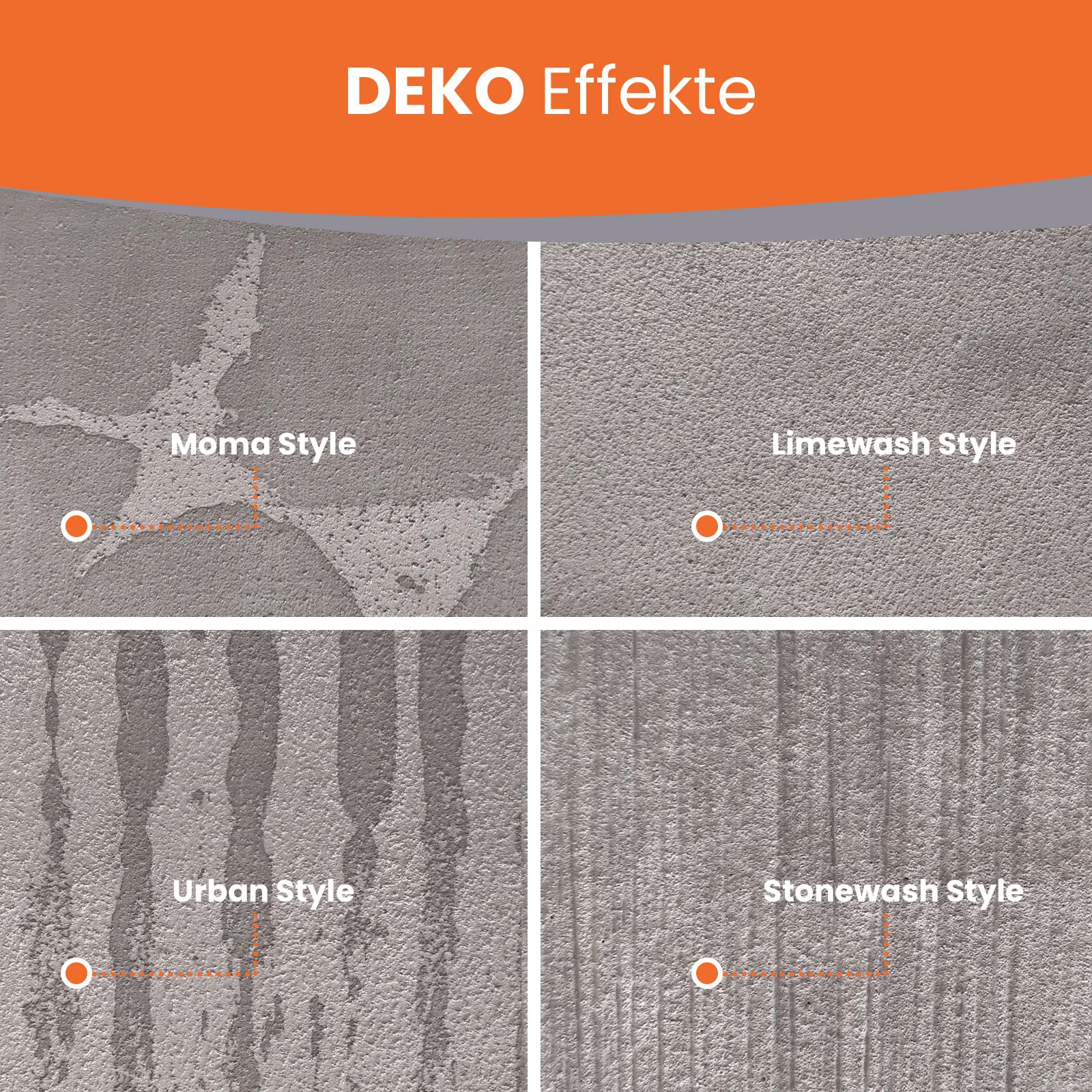 BEKATEQ Betonoptik in Betongrau 3kg, Stonewash Style Betonlook bis 7,5qm Betonspachtel inkl. Werkzeug, Effektspachtel, Sichtbeton, fugenlose Wandgestaltung in Bad, WC, Wohnzimmer, Büro S1002
