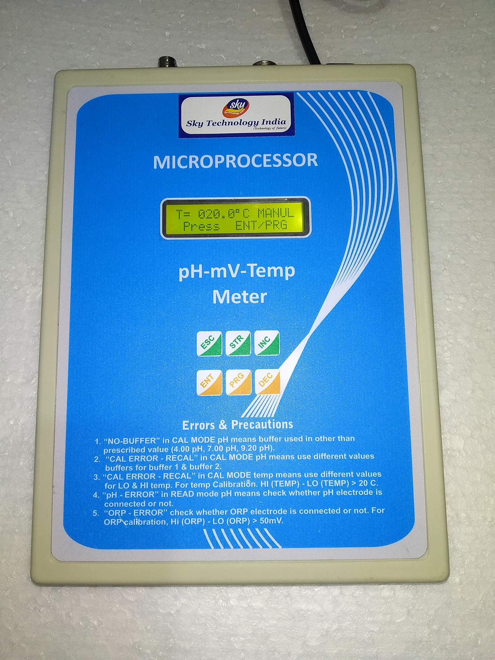 SKY TECHONOLOGY STI-458 Microprocessor pH,MV,Temperature Meter (Table top) for laboratory use (B07M99R49R) Amazon Price History, Amazon Price Tracker