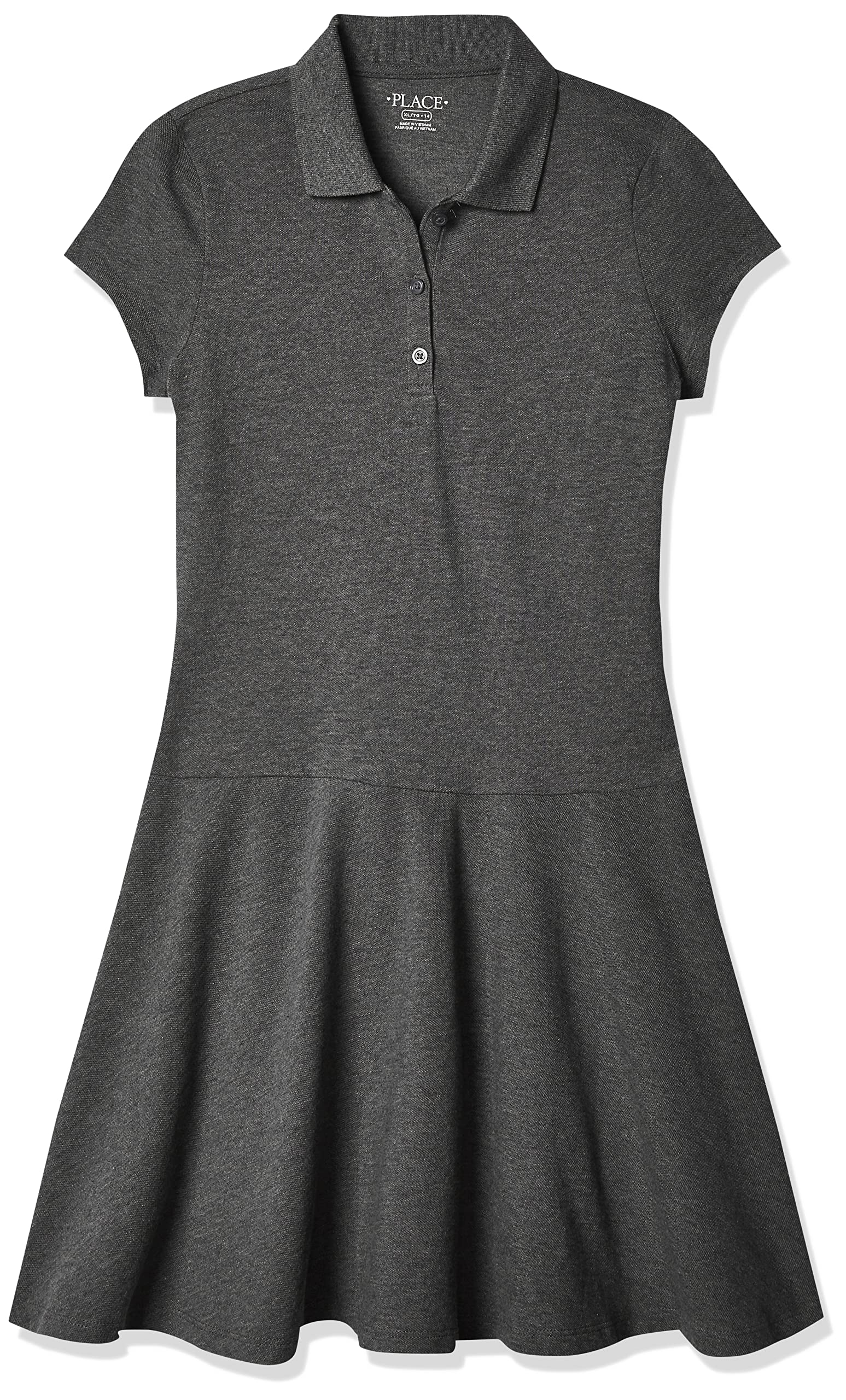 The Childrens Place Girls Pique Polo Dress