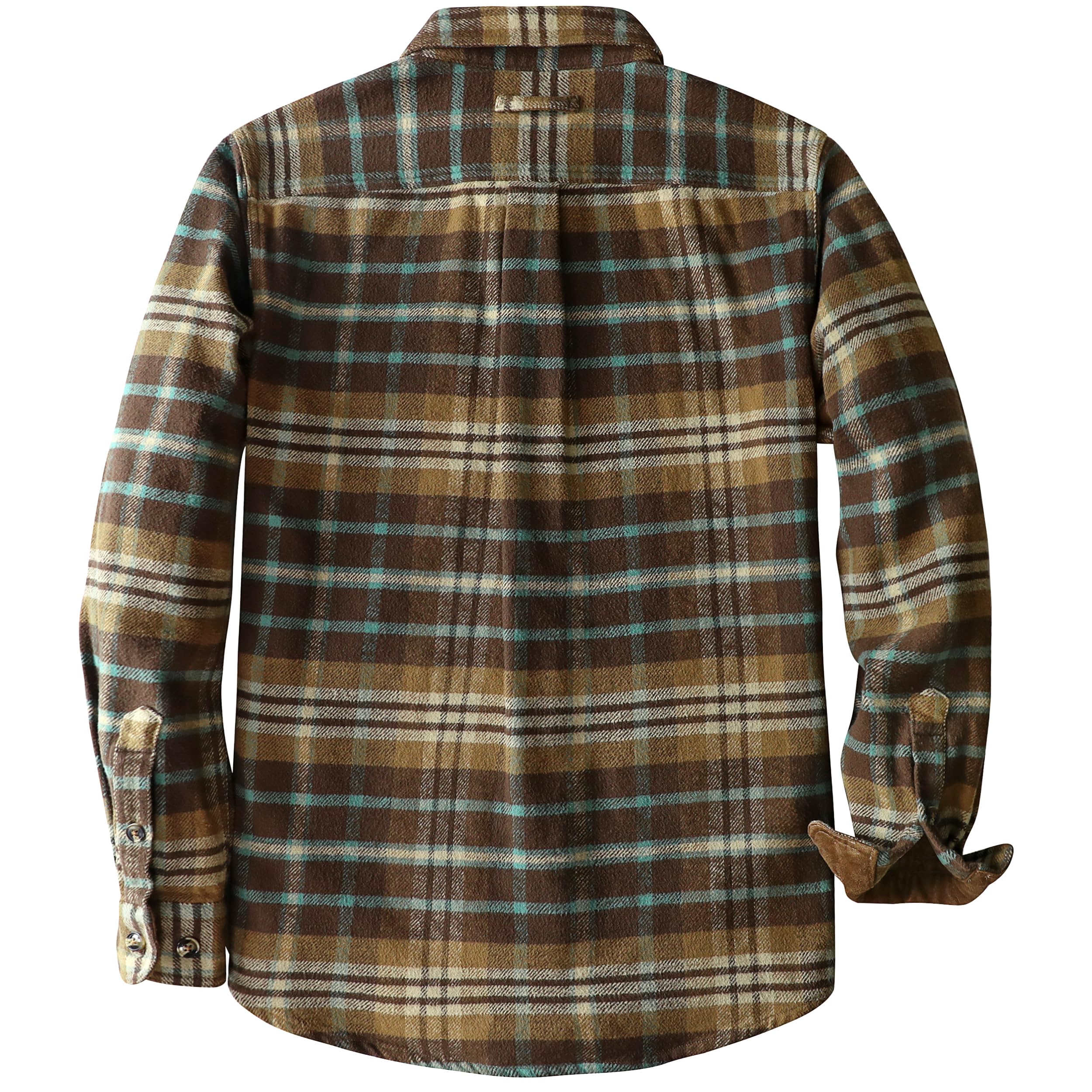 Dubinik® 13 oz Ultra Pesada Camisa Franela Hombre Cuadros, Algodón Puro | Vintage, Manga Larga, Gruesa y Térmica, Termico, Casuales, Leñador, Cuadros, Casual, Exterior, Bolsillo en el pecho