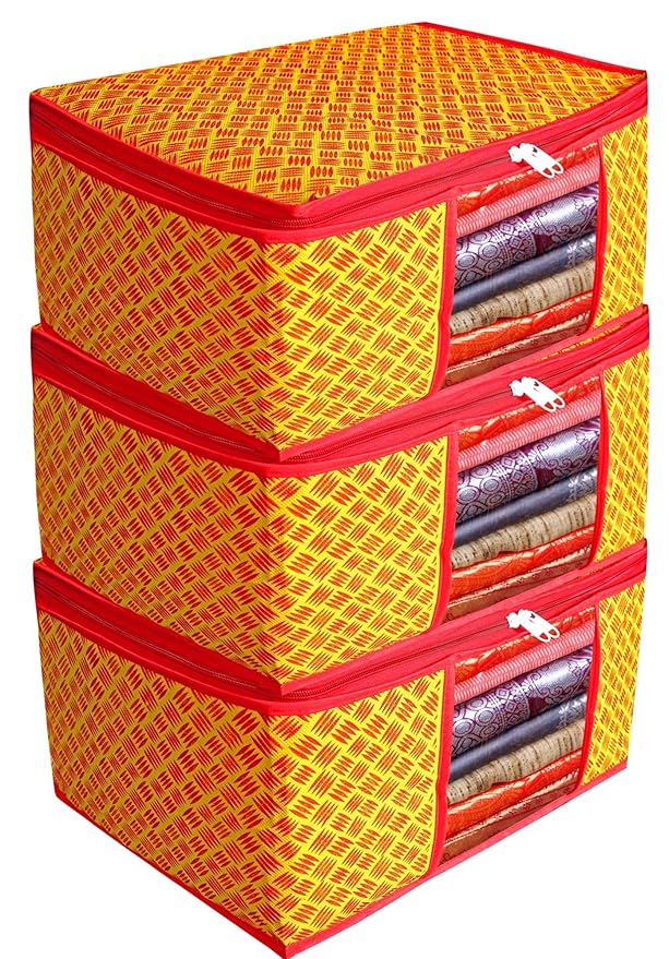 Porchex Presents Non Woven Saree Cover Storage Bags for Clothes with