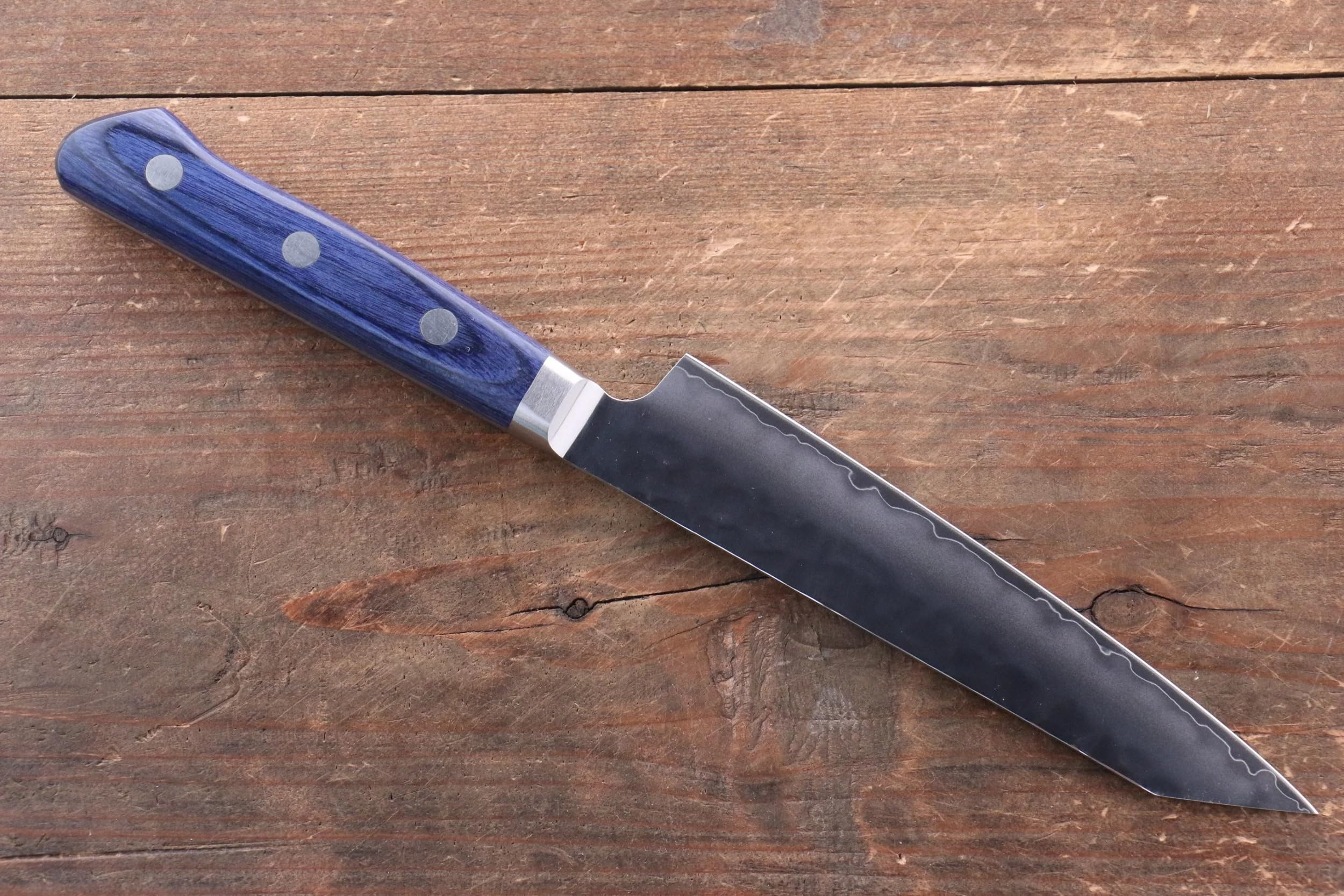 Amazon | 清助 青槌 AUS10 鎚目 切付ペティナイフ 和包丁 140mm 青合板