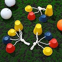 Vista 8 de Angoily 24 piezas de accesorios de práctica de pelotas de golf, suministros de pelotas de golf, clavos de práctica de pelota de golf, clavos