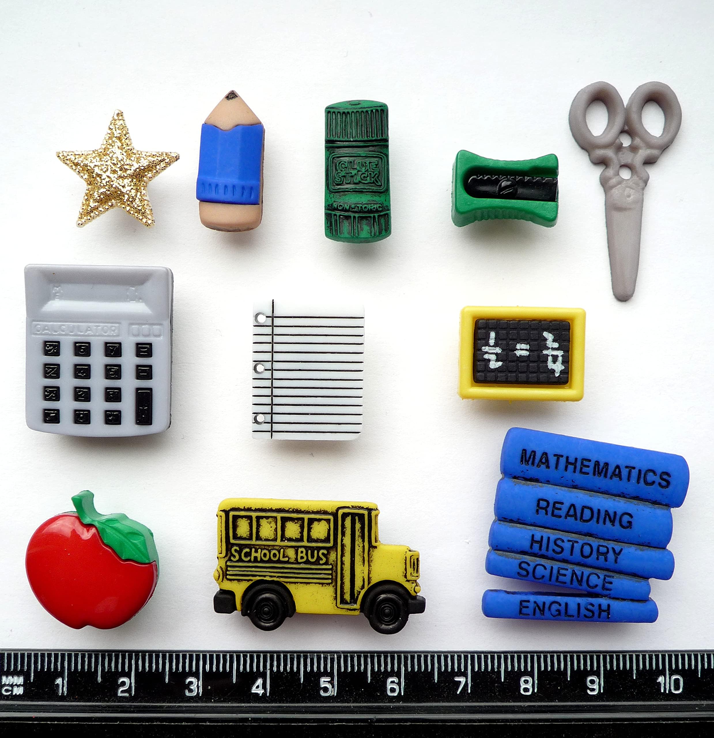 Pencil Box - School Children Boy Girl Craft Buttons & Embellishments by Dress It Up