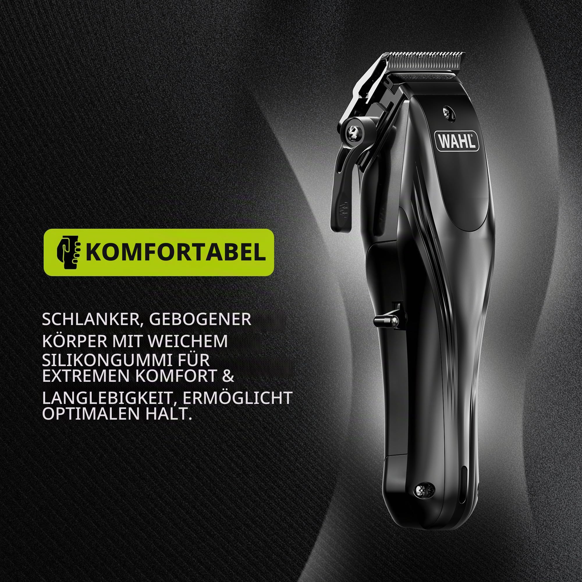 WAHL Rapid Clip, Haarschneidemaschinen für Männer, USB-aufladbar, Ohr-/Nasenhaarentfernung, Verstellhebel, Komplette Haarschnitte zu Hause, Lithium-Ionen-Akku, ergonomischer Griff