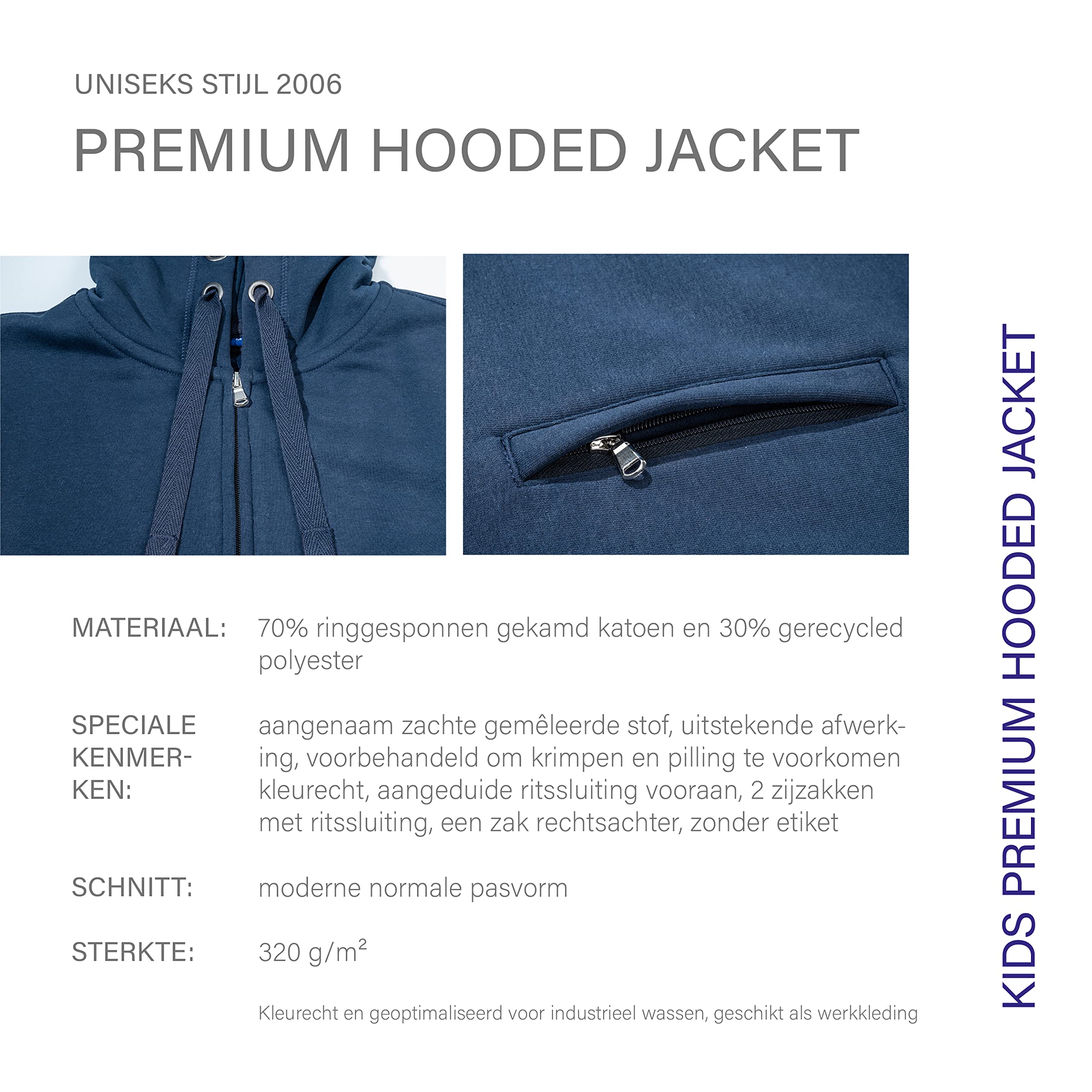 HRM Sudadera con Capucha Unisex niños