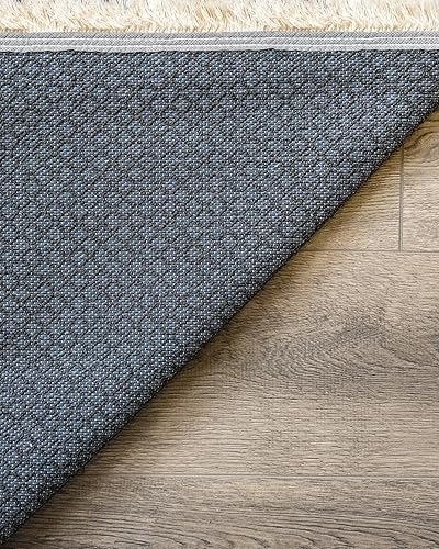 Miniatura 7 de BESPOKY Bielsko - Alfombra de algodón con retazos anaranjados de 2 pies 7 pulgadas x 9 pies 10 pulgadas, 31.5 x 118.1 in, lavable a máquina,