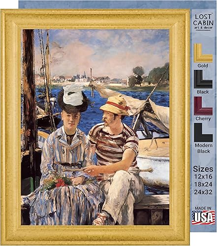 Miniatura 10 de Cabaña perdida Berthe Morisot con un ramo de violetas de Edouard Manet  Impresión en marco plano negro  Reproducción de pinturas de obras de arte