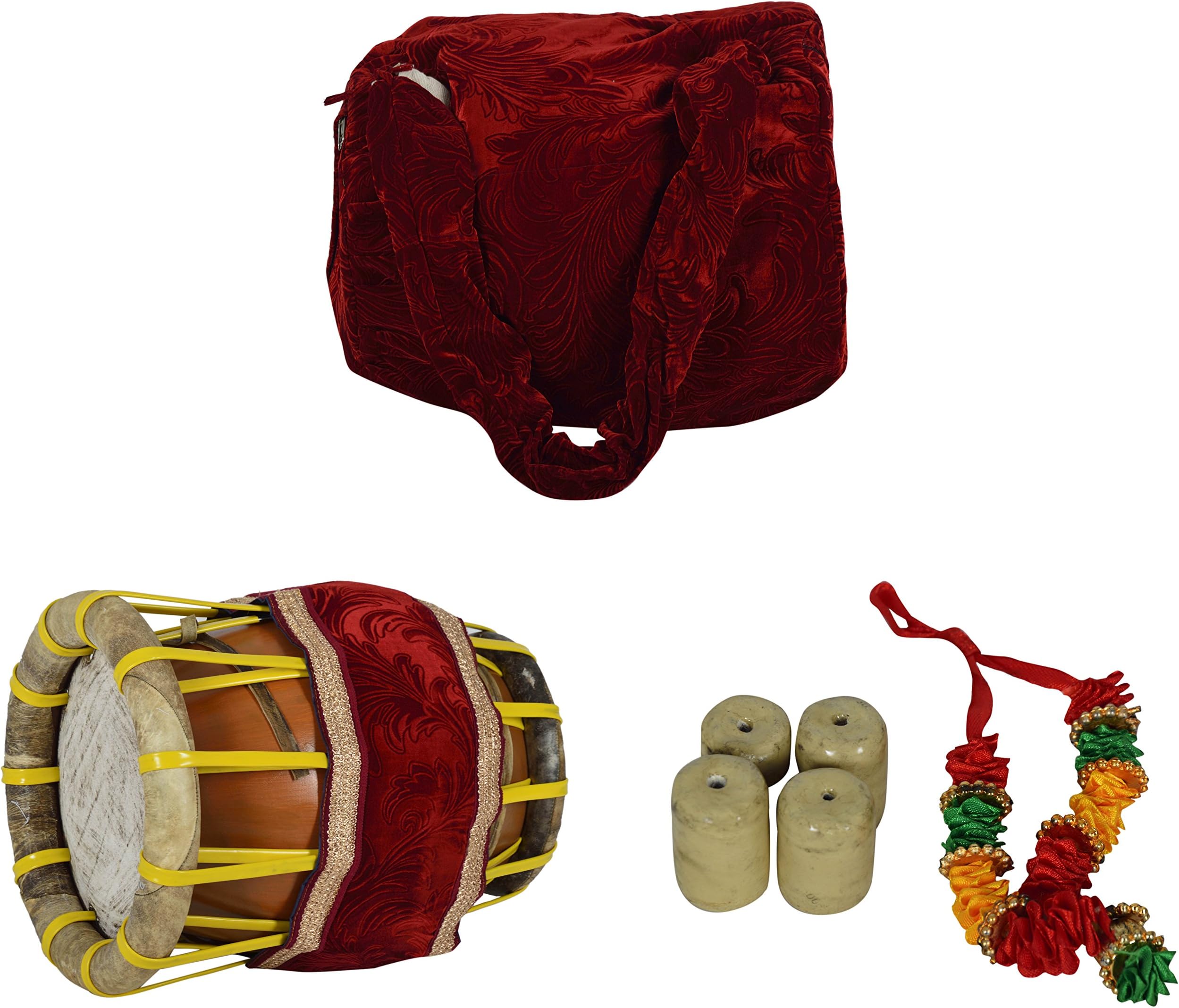 Saraswathi Jack Wood Thavil Pakhawaj Drum/South Indian Hand Percussion Dholak Folk & Carnatic Musical Instrument