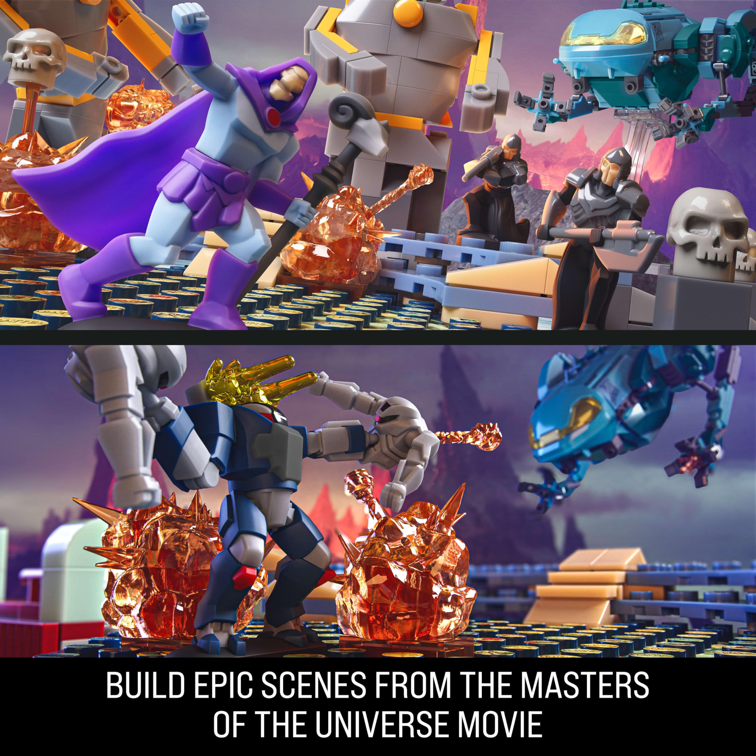 Amazon.com: Mattel Brick Shop Masters of the Universe Building Set