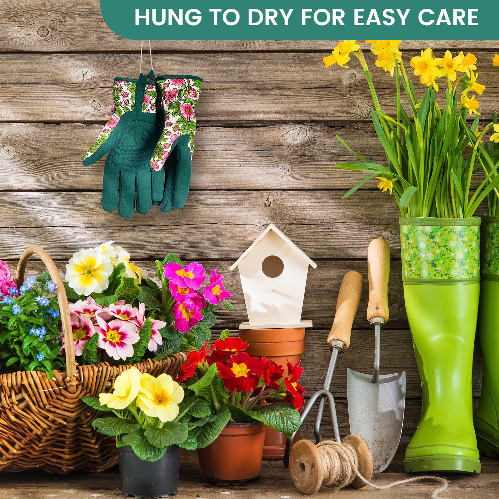 Pleneal Gartenhandschuhe Damen Gartenhandschuhe Leder Dornenhandschuhe Gartenhandschuhe Outdoor Schutzhandschuhe