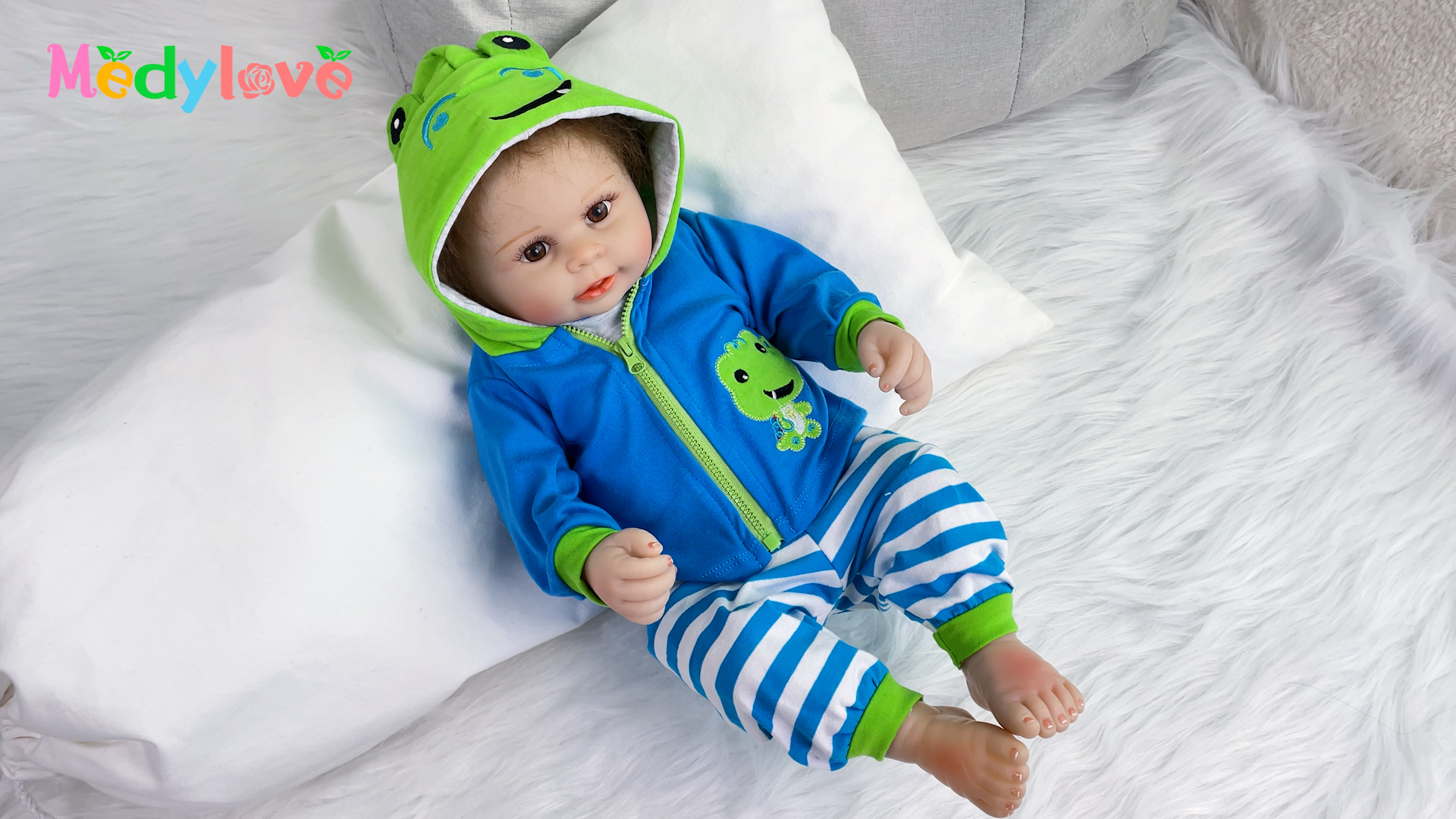 Amazon.com: Reborn Baby Doll Clothes Boy Crocodile Set for 17- 18