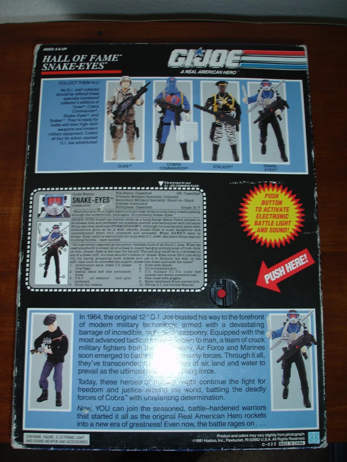G.I. Joe Hall of Fame Snake-Eyes 12" Action Figure