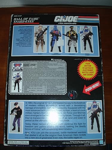 Miniatura 8 de Figura de acción G.I. Joe Hall of Fame Snake-Eyes de 12 pulgadas
