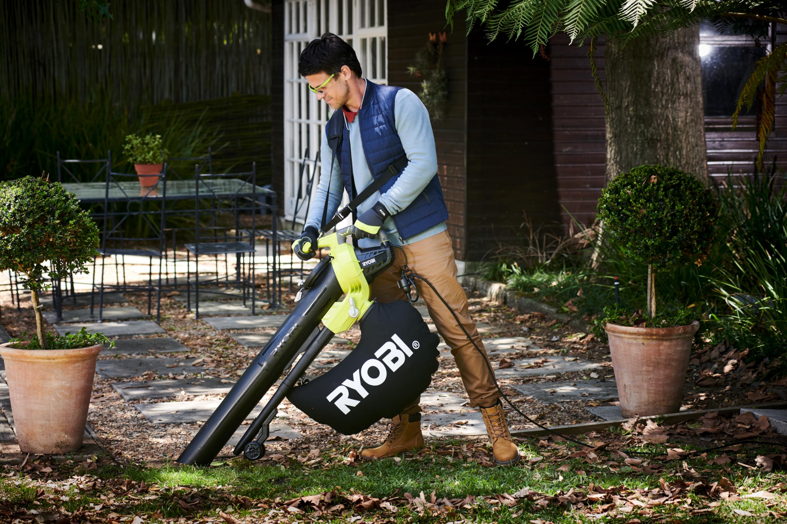 RYOBI - Bolsa colectora Universal RAC396, Volumen: 45 L, para soplador de Hojas