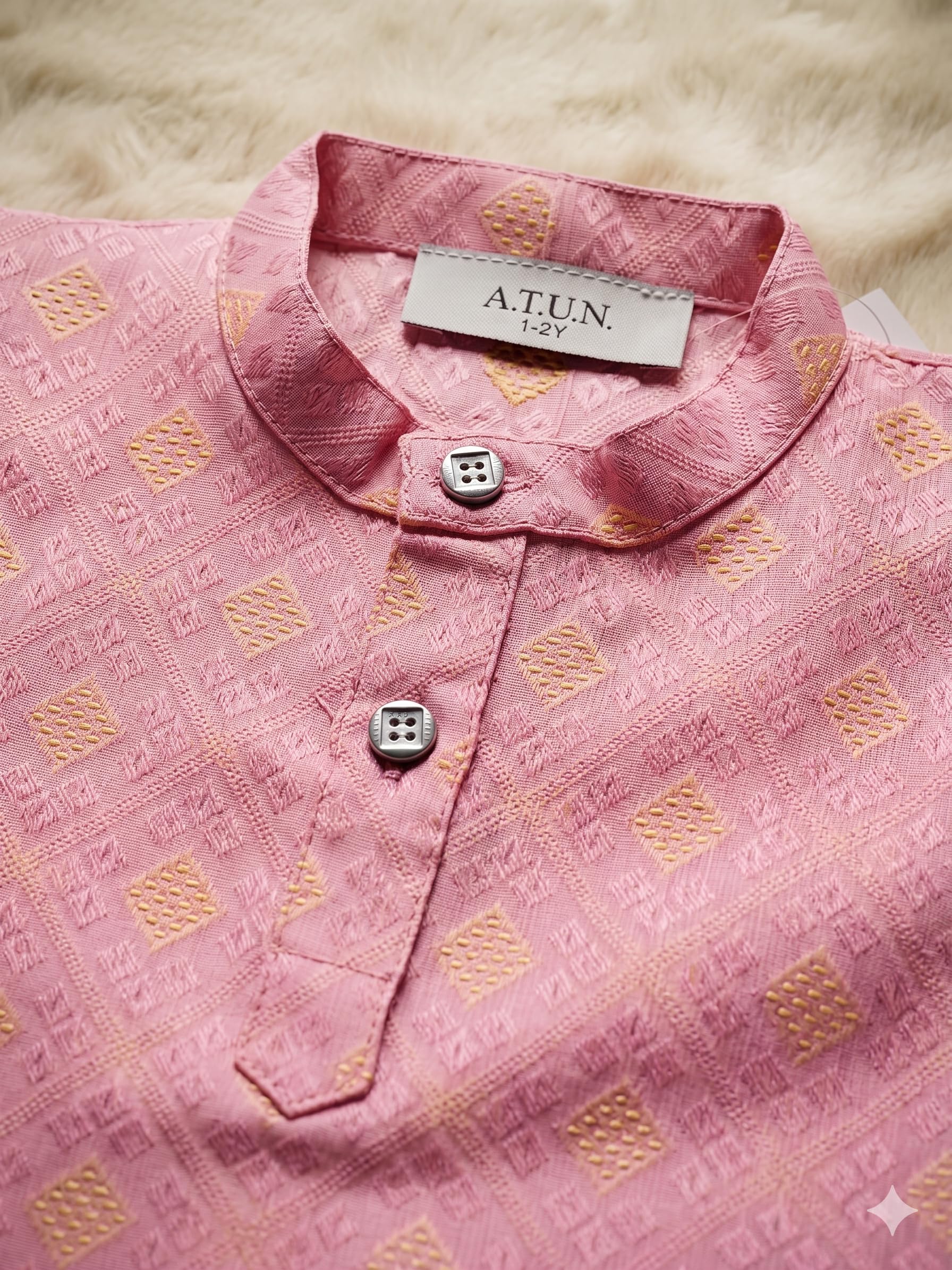 A.T.U.N. (ALL THINGS UBER NICE) Set pigiama Kurta 100% cotone stampato per bambini, set di abbigliamento etnico indiano morbido e confortevole | Festival, celebrazioni, matrimoni, funzioni, riunioni