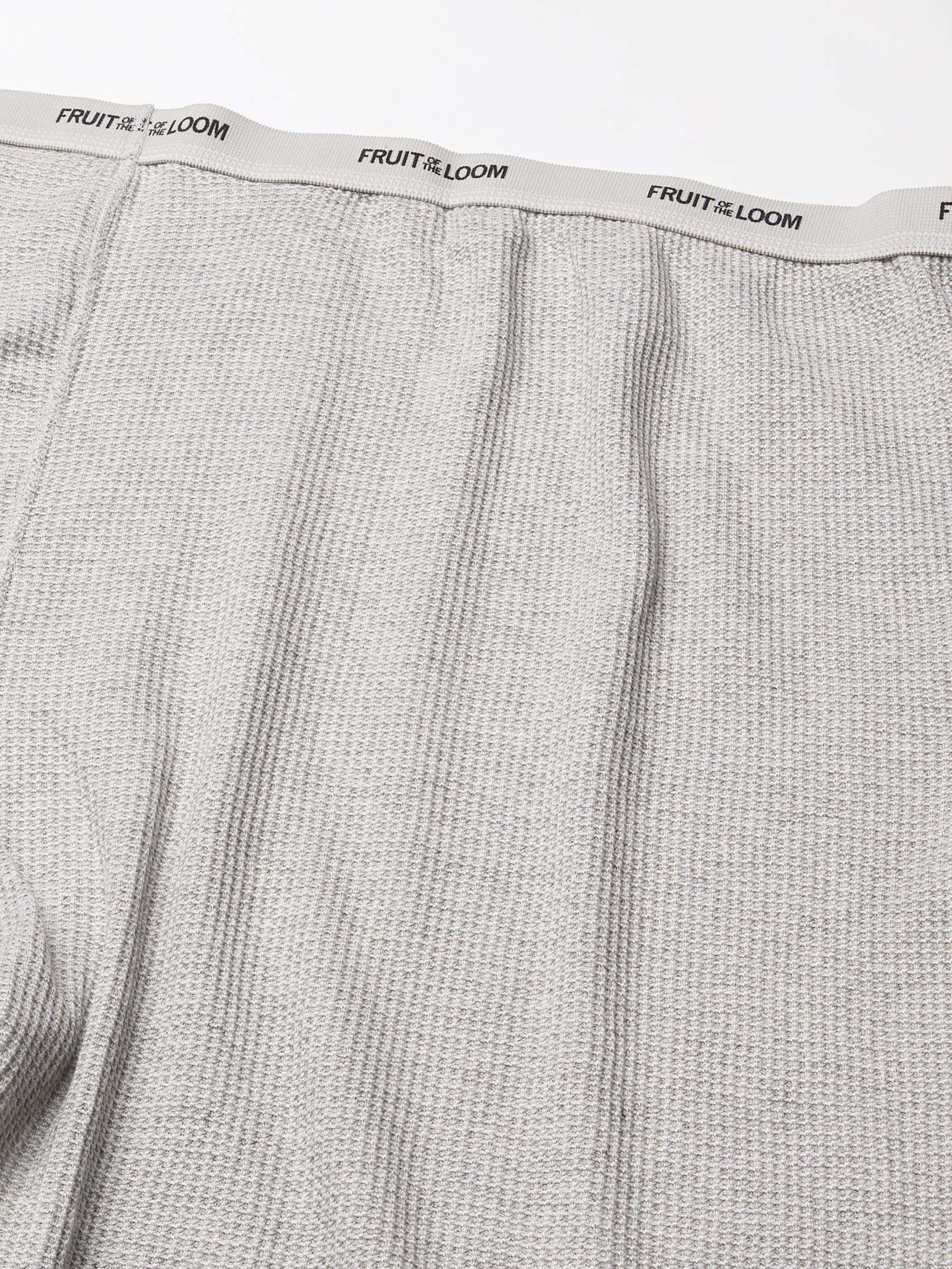 Fruit of the Loom Ropa Interior térmica clásica de Peso Medio (1 Capa Base Inferior, Light Grey Heather/Light Grey Heather (Paquete de 2), XL para Hombre