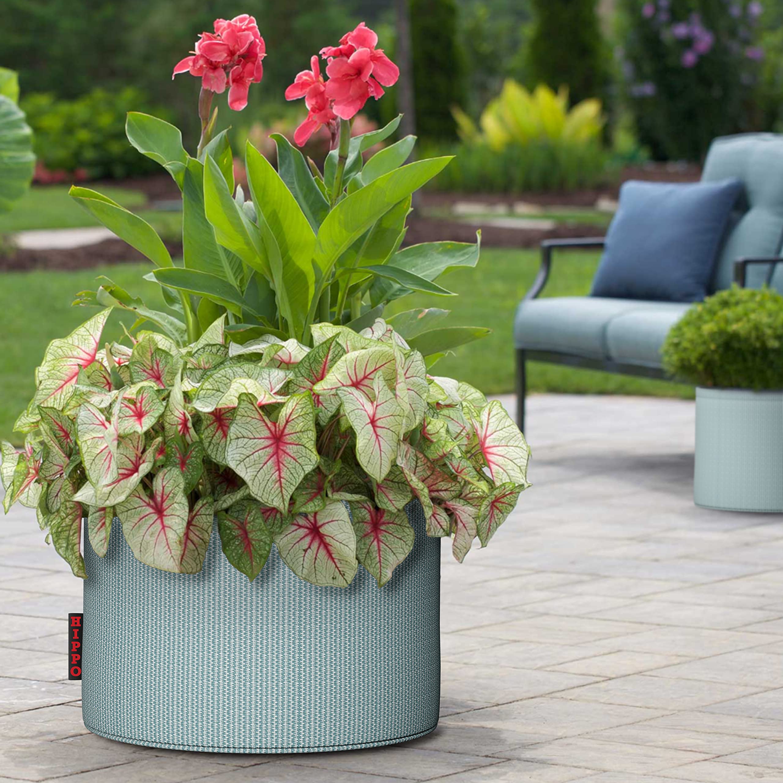 HIPPO 3 Pack Grow Bag Heavy Duty 400G Thickened Non-Woven Fabric Plant Growing Pot for Outdoor Garden (Country-Blue || 10INX10IN) (B0BQWHB284) Amazon Price History, Amazon Price Tracker