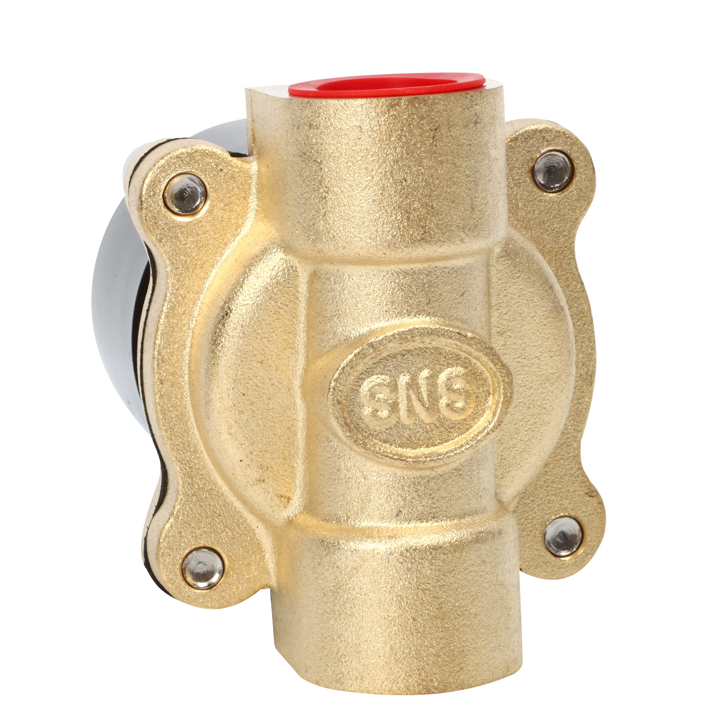 SNS Válvula Solenoide Eléctrica de Latón 1/2''G, 12 V CC, Válvula Neumática, Aire de Agua, Normalmente Cerrada 2W160-15/DC12V