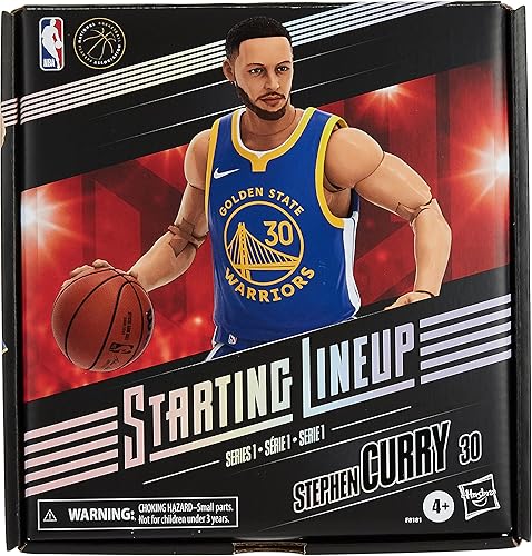 Miniatura 5 de Starting Lineup Stephen Curry (Golden State Warriors) Hasbro NBA Figura de acción
