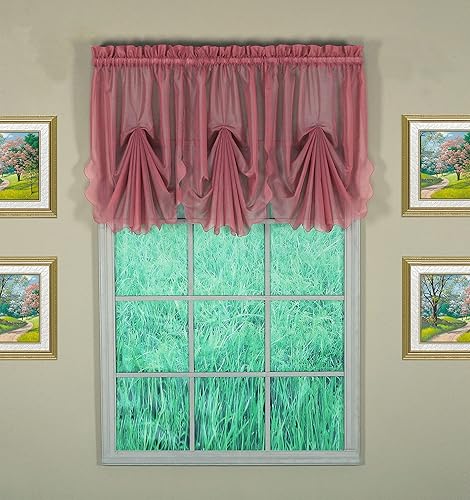 Vista 652 de Today's Curtain - Cortina Emelia de gasa original, panel de 84 pulgadas, negro, 60 pulgadas de ancho x 84 pulgadas de largo