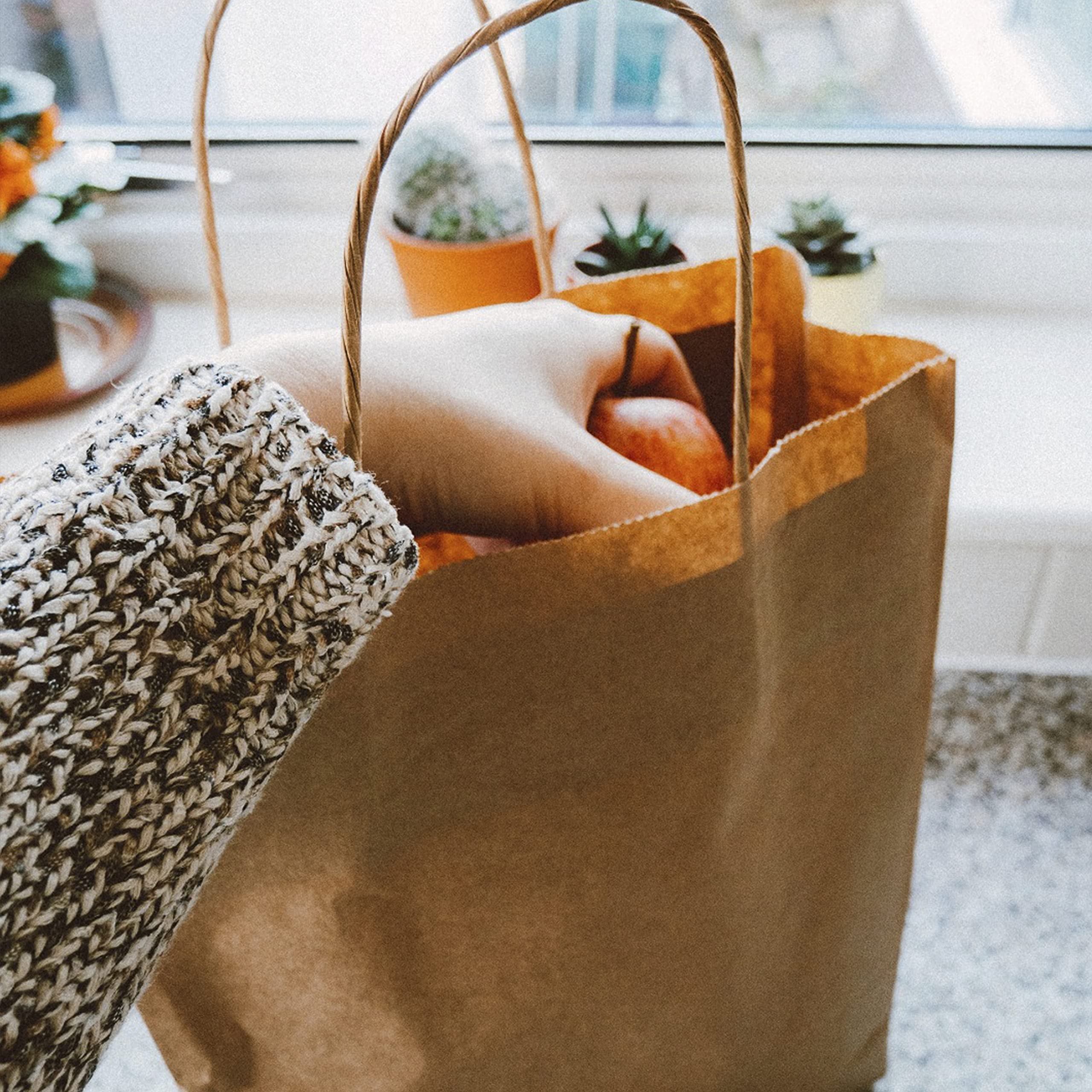 JET Large Brown Paper Gift Bags With Handles - 18"x7"x18" [25 Pack], Kraft Paper, Recyclable