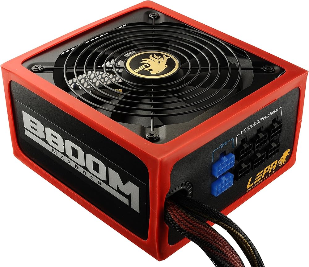 Lepa MaxBron 800W 80PLUS Bronze Hybrid Modular ATX Power Supply - View 1