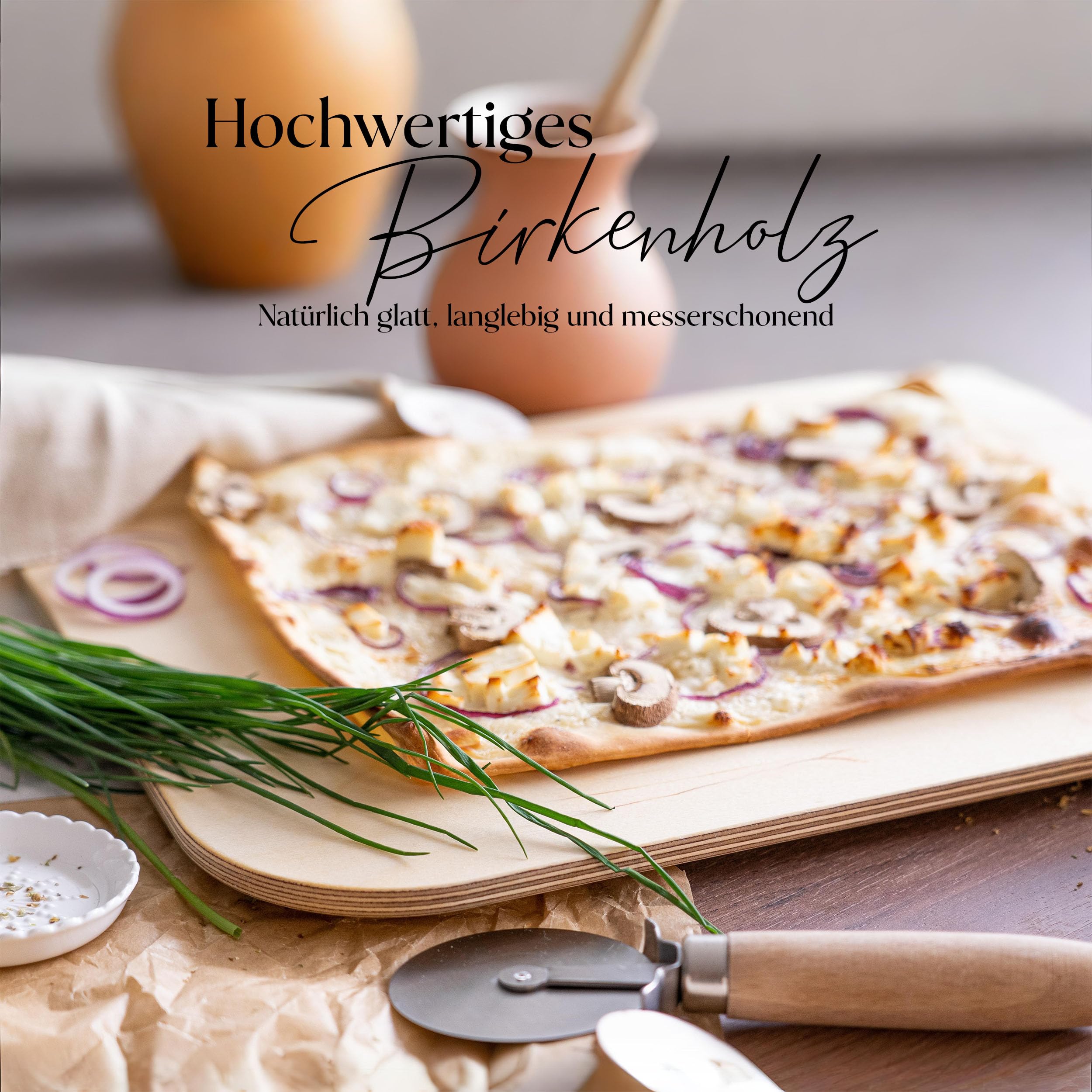 Die Schreiner - Christoph Siegel Plateau à tarte flambée en kit de 20- pratique & robuste - Grandeur L
