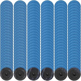 Nuenen 150 Pcs Sanding Discs Die Grinder Sanding Discs 2 Inch Grinding Disc for Surface Finish Grind Polish Burr Rust Paint Removal Use with Die Grinder (36/60/80 Grit)