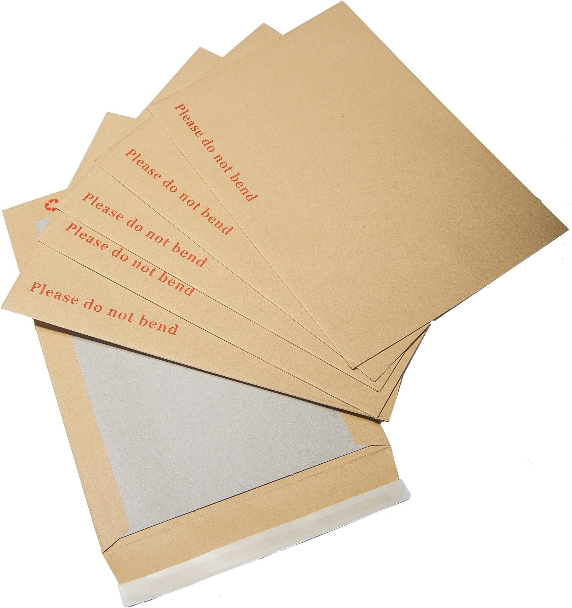 Please Do Not Bend Envelopes, Hard Card Board Backed Mailer, Manilla Brown, A5 C5 (Pack of 10)
