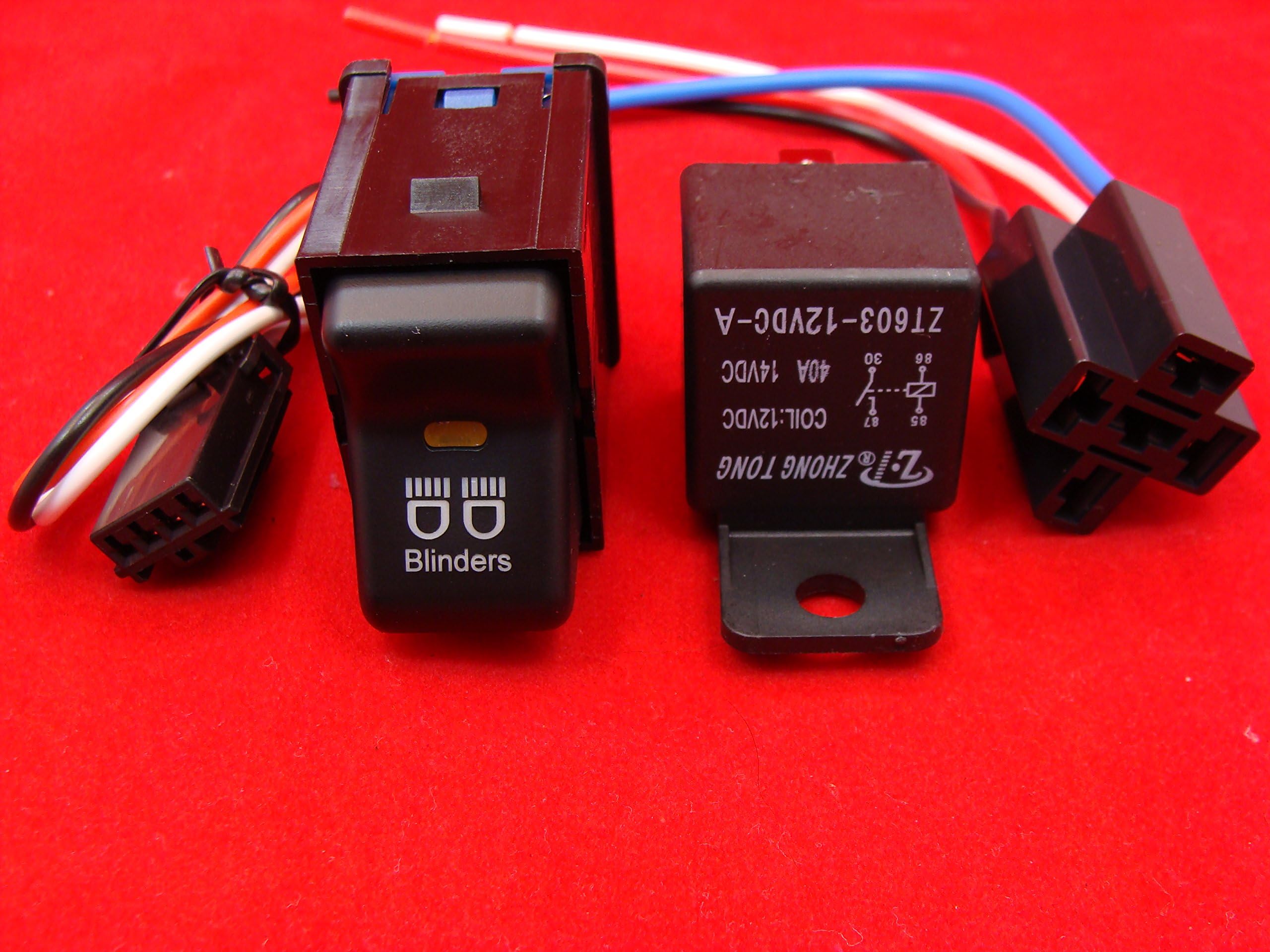 Para Jeep Wrangler Jk Car A-pillar Switch Panel Con 4 Rocker Rojo - Foto 10