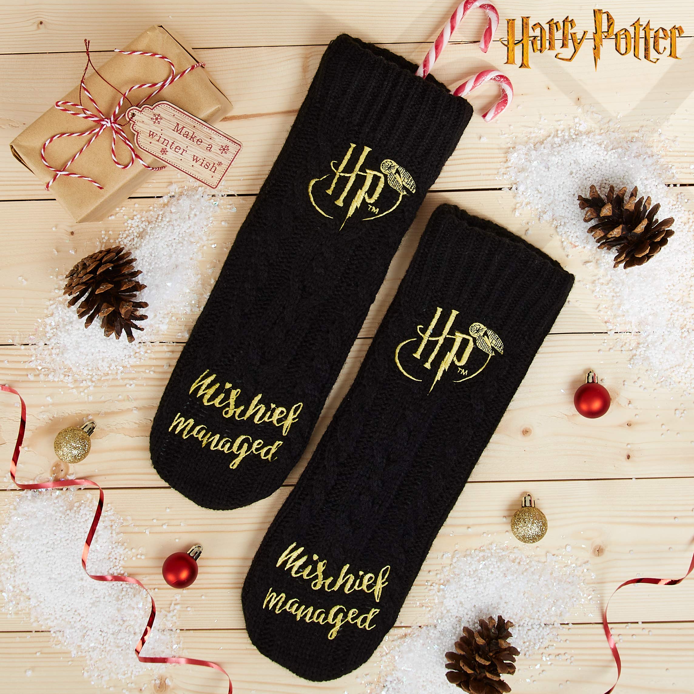 Harry Potter Calze Donna, Calzini Antiscivolo Invernali Caldi a Pantofola