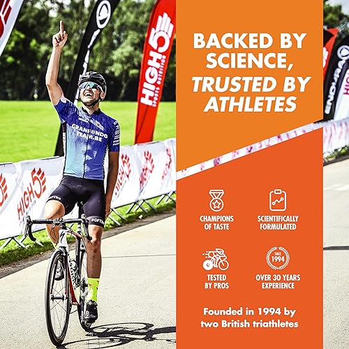 Miniatura 7 de HIGH5 Energy Gel Aqua Liquid Quick Release Energy On The Go from Natural Fruit Juice (20 bolsitas de 2.33 oz), color naranja