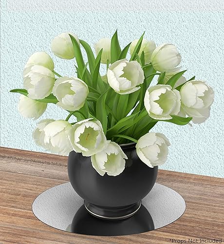 Miniatura 3 de Marketing Holders Espejo acrílico redondo de 22 pulgadas, azulejos circulares reflectantes para manualidades, barcos, caravanas, cámperes, ligero,