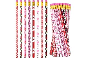 72-Count Valentine's Day Wooden Pencils with Erasers