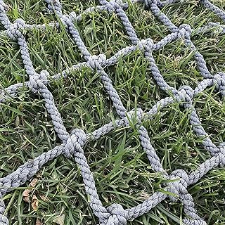Climbing Cargo Net Climbing Rope Net, Backyard Tree House Safety Rope Ladder, Kids Outdoor Playground Play Climbing Net, Swing Set, Large Durable Climbing Frame Net，Can Bear 700kg(Size:1m*10m)