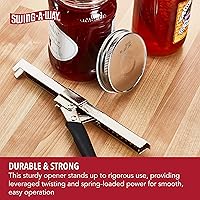 Vista 4 de Abrelatas Amco Swing-A-Way con grip cómodo, Abrelatas, Negro